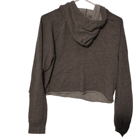 Aeropostale Long Sleeve Crop Sweat Shirt - Picture 3 of 5
